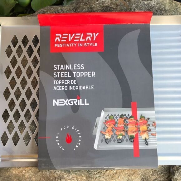 Nexgrill Revelry Stainless Steel Grill Topper Griddle - Picture 4 of 6